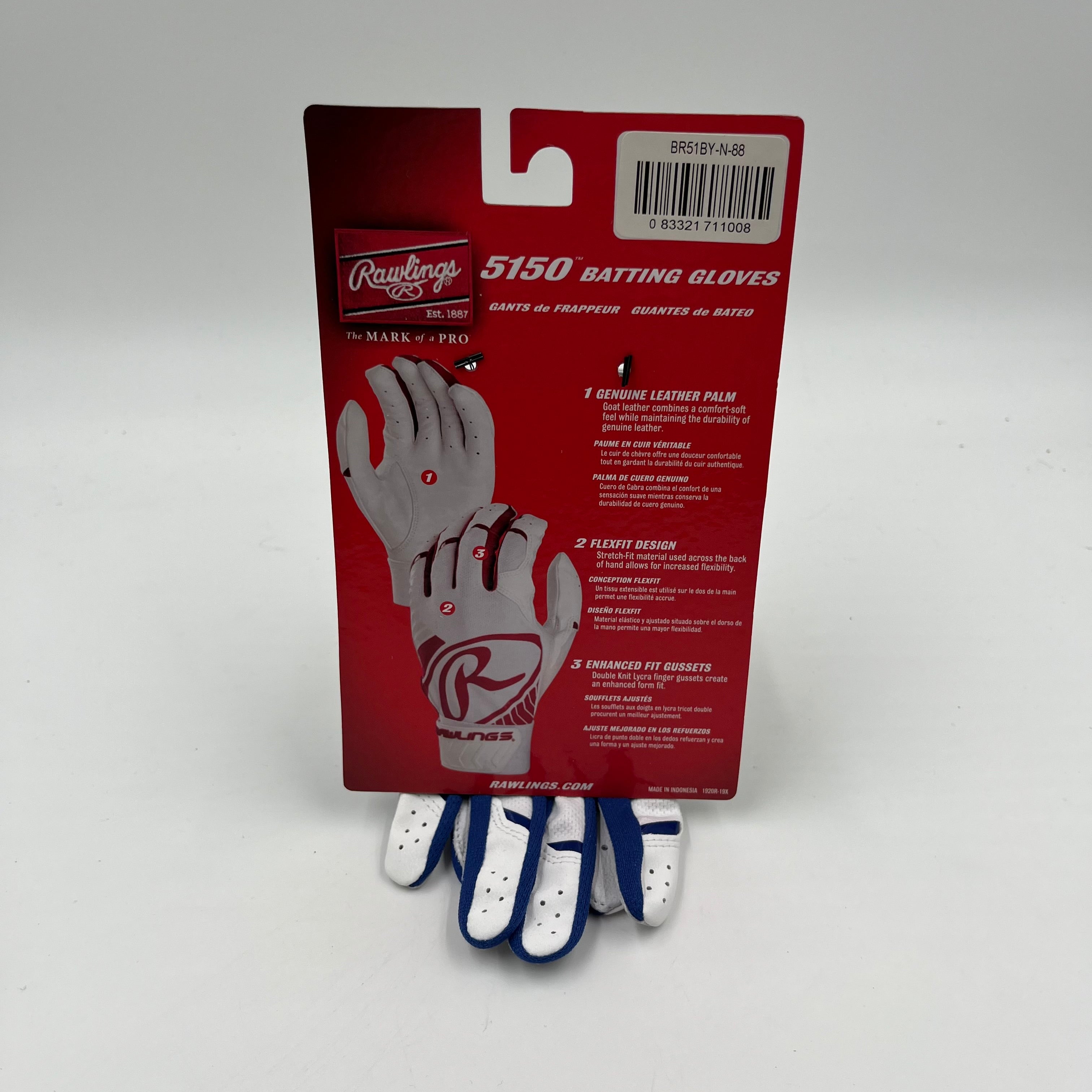 Youth Small Rawlings 5150 Batting Gloves