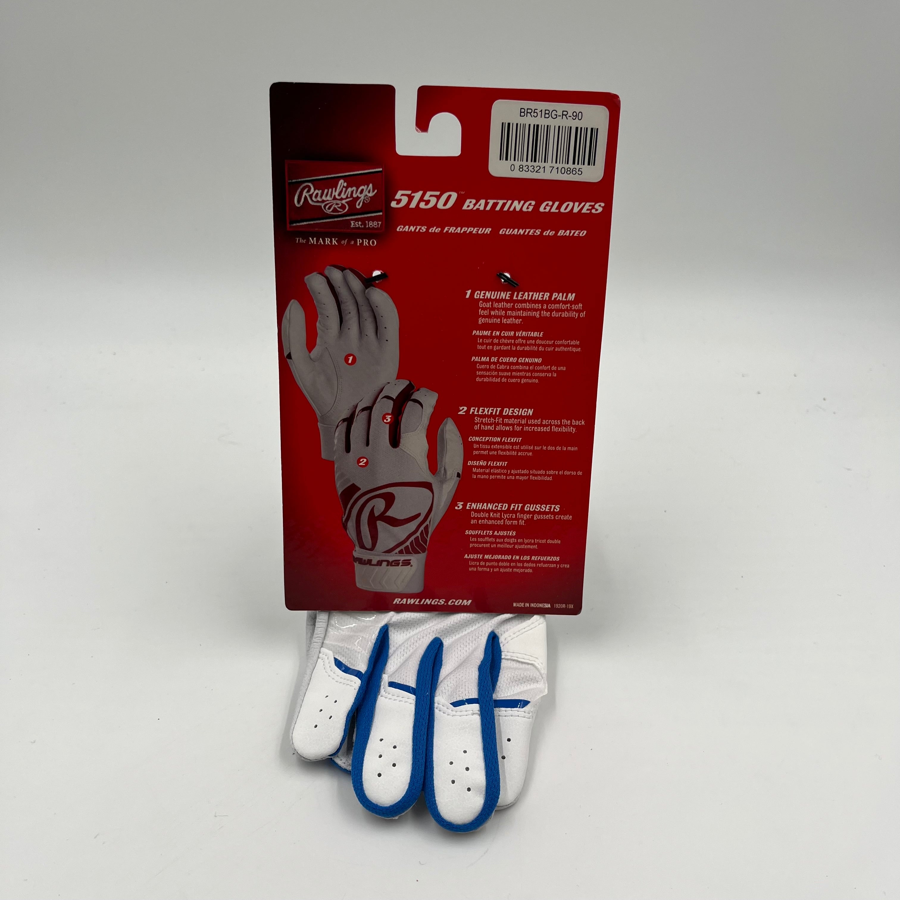 Adult Large Rawlings 5150 Batting Glove