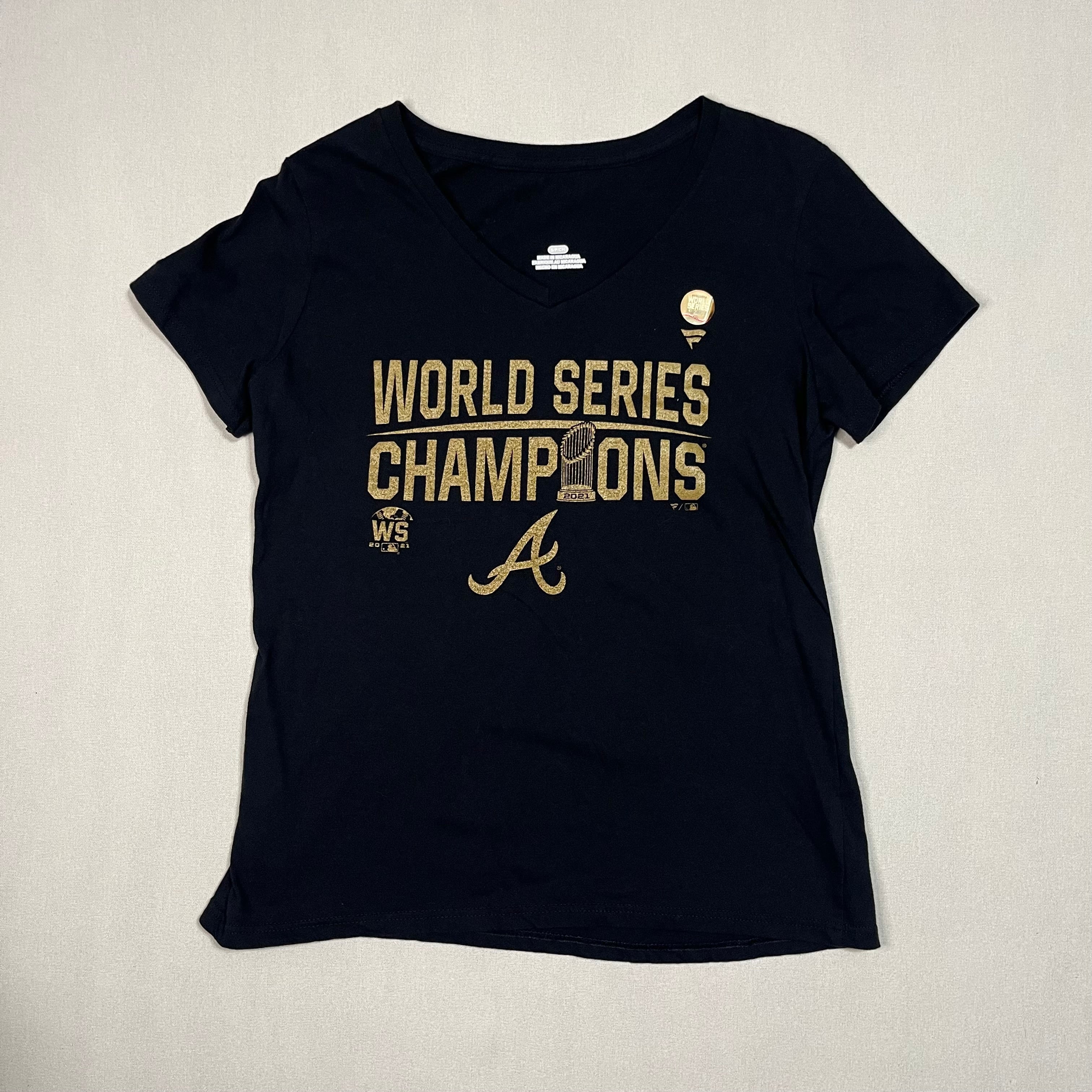 Atlanta Braves World Series Champions Women’s T-Shirt Size Small