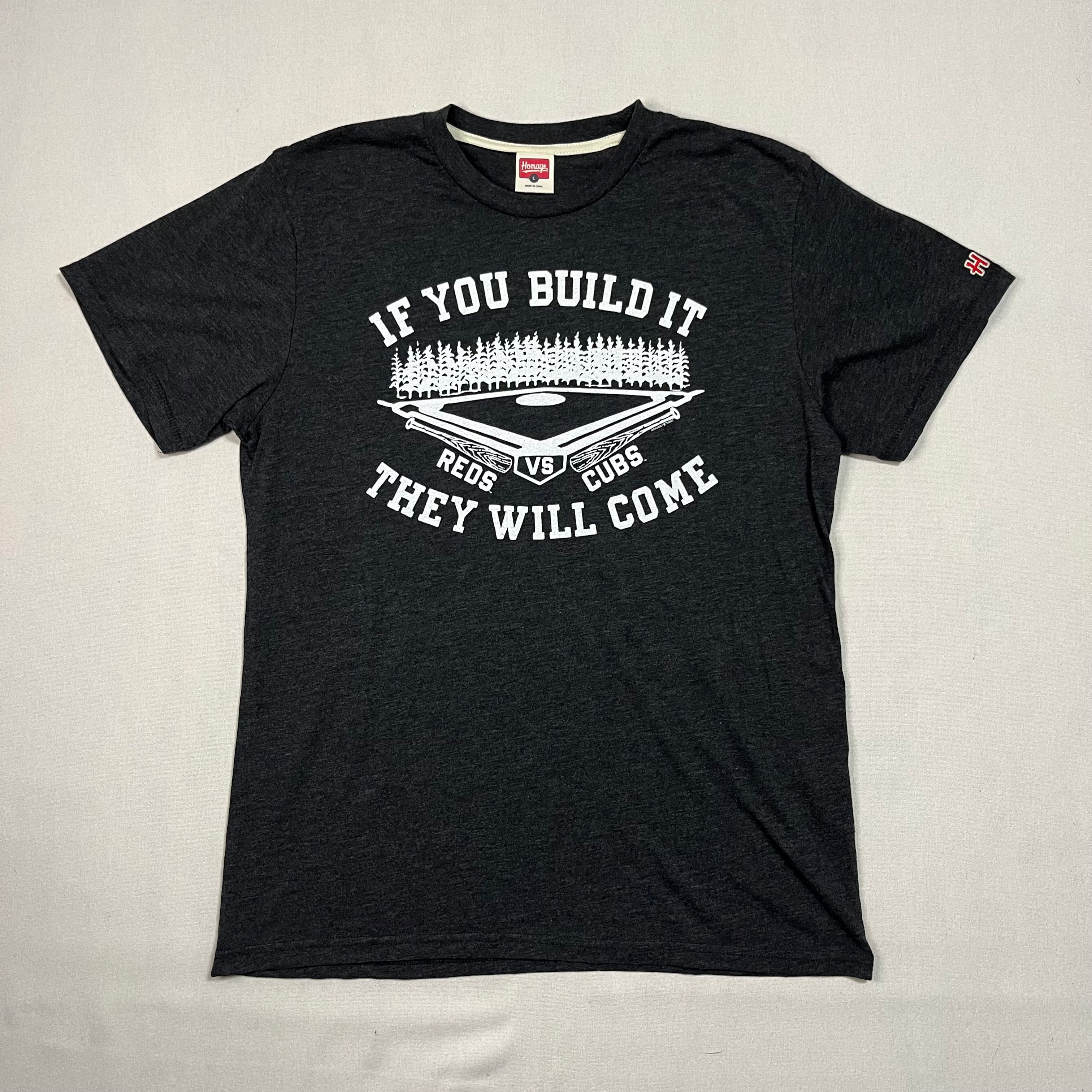 Field of Dreams Baseball Game If you build it he will come T-Shirt Size Large