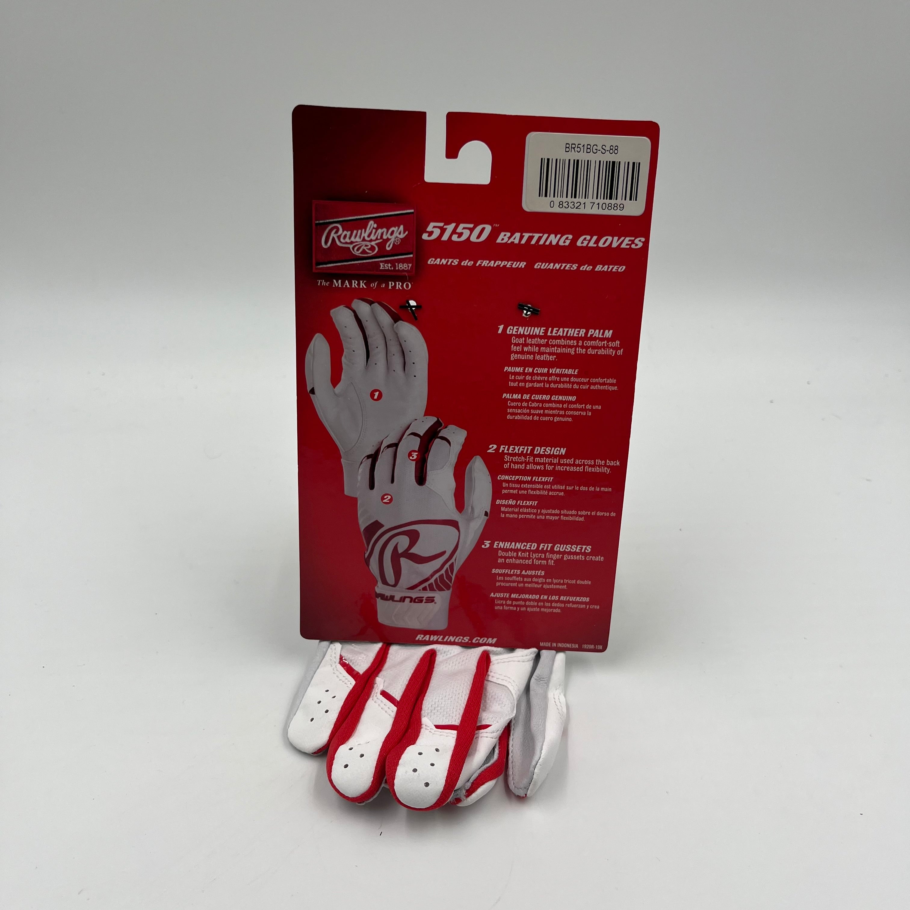 Adult Small Rawlings 5150 Batting Gloves