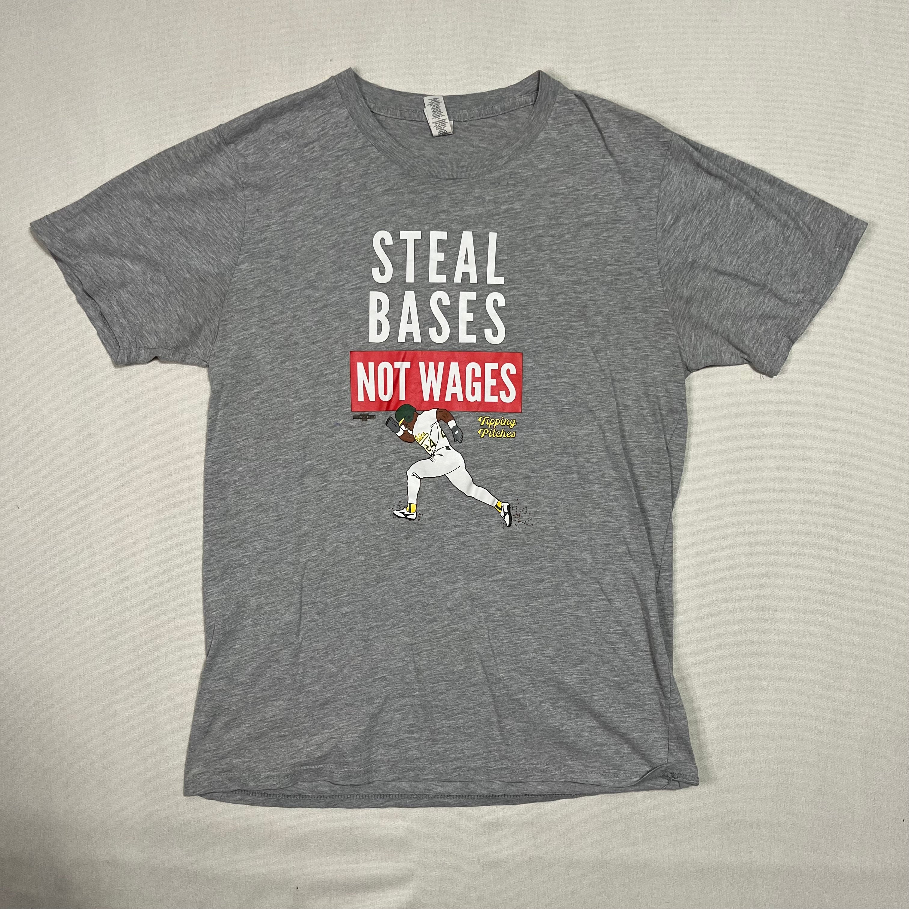 Rickey Henderson Steal Bases T-Shirt Size Medium