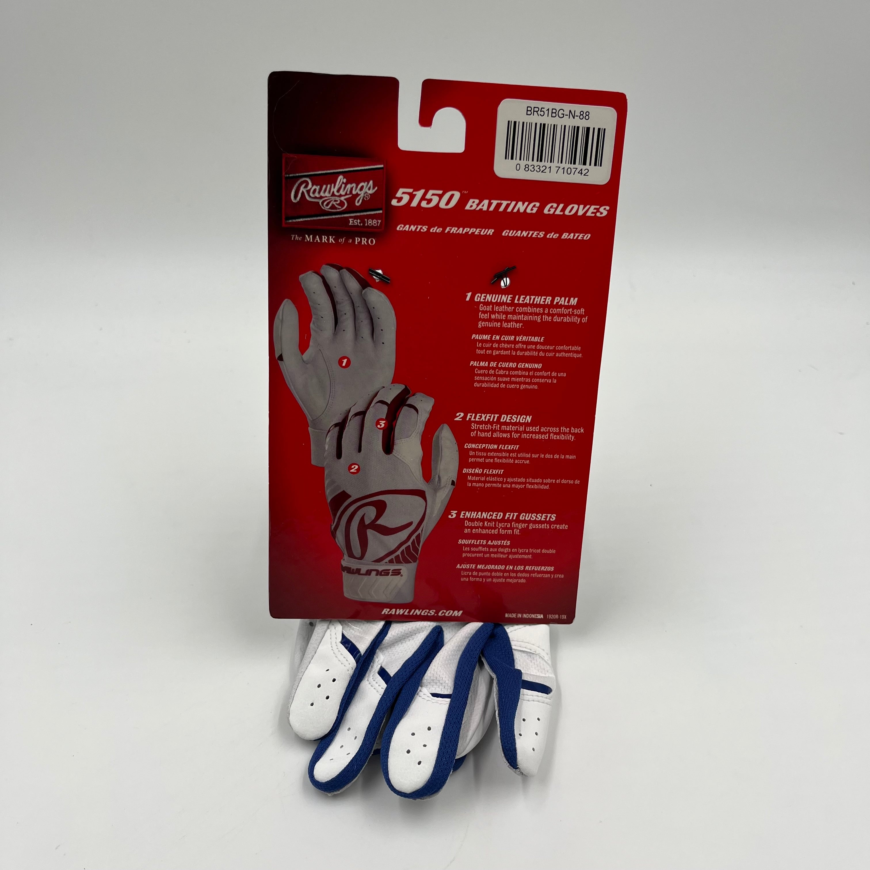 Adult Small Rawlings 5150 Batting Gloves