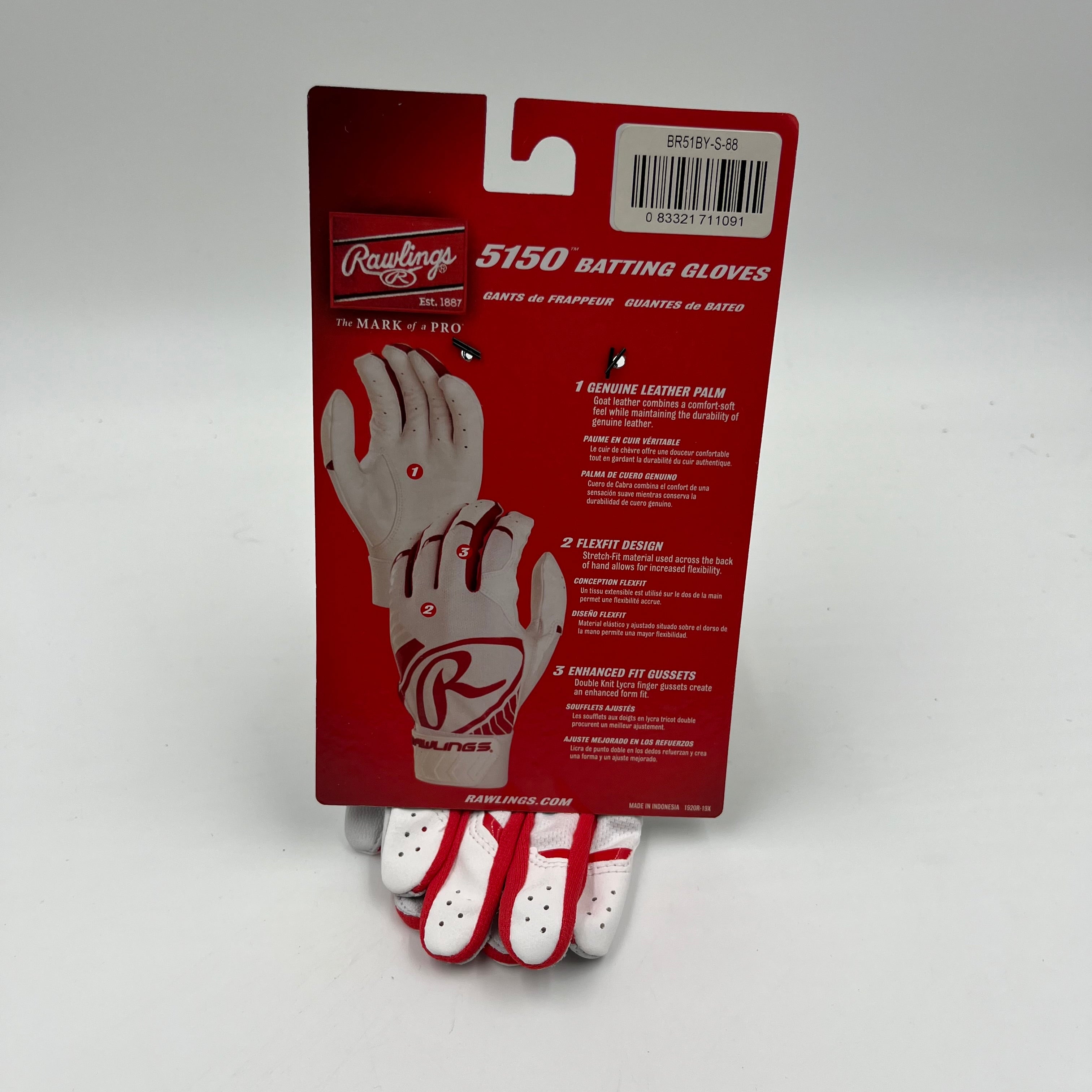 Youth Small Rawlings 5150 Batting Gloves