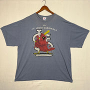 St. Louis Cardinals Old School Logo Bird T-Shirt Size 2XL