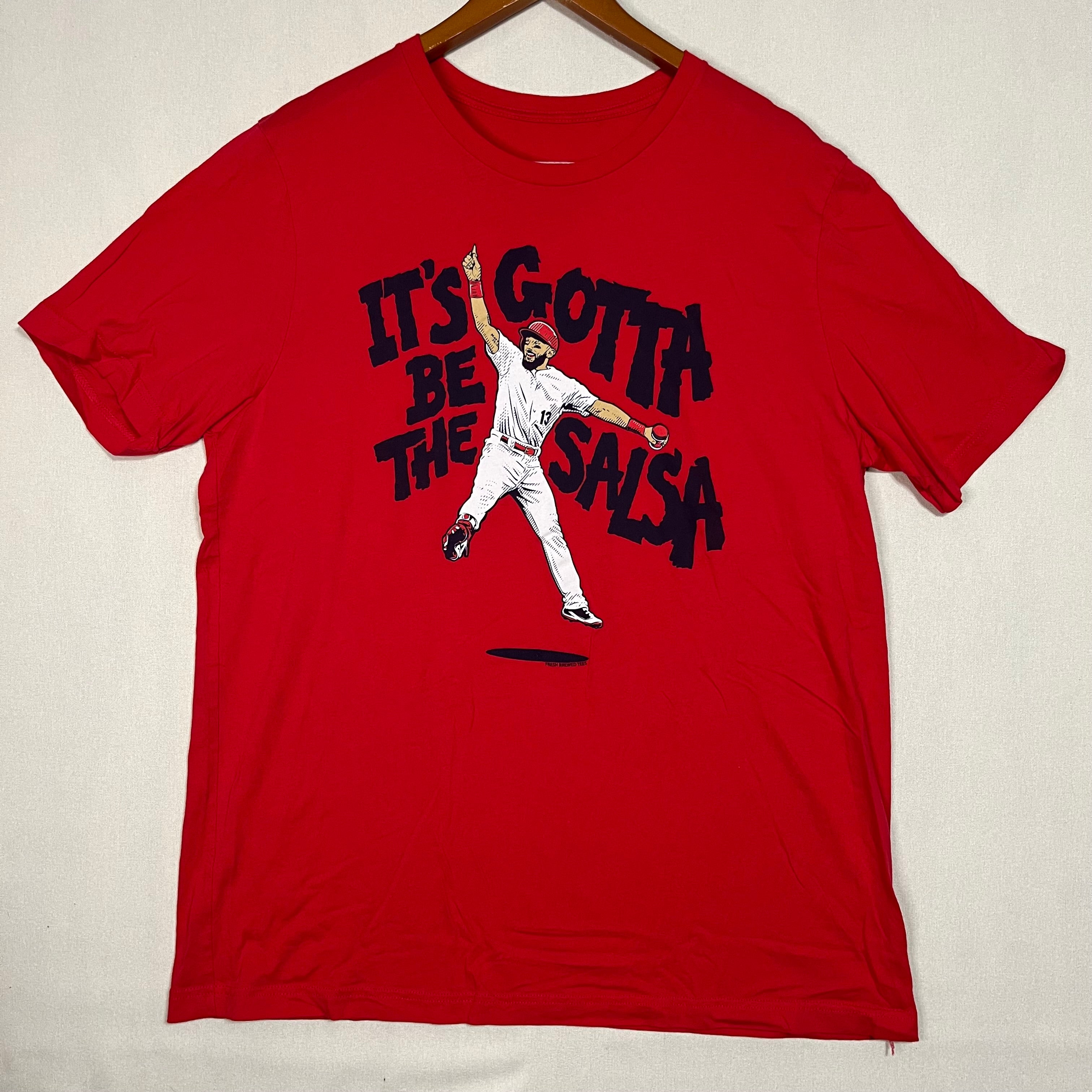 Matt Carpenter St Louis Cardinals It’s Gotta be the Salsa T-Shirt Size X-Large